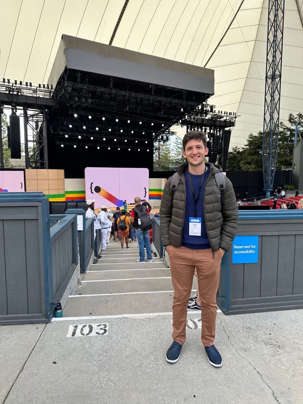 Gastón Saillen en Google I/O, Shoreline, CA · 2024